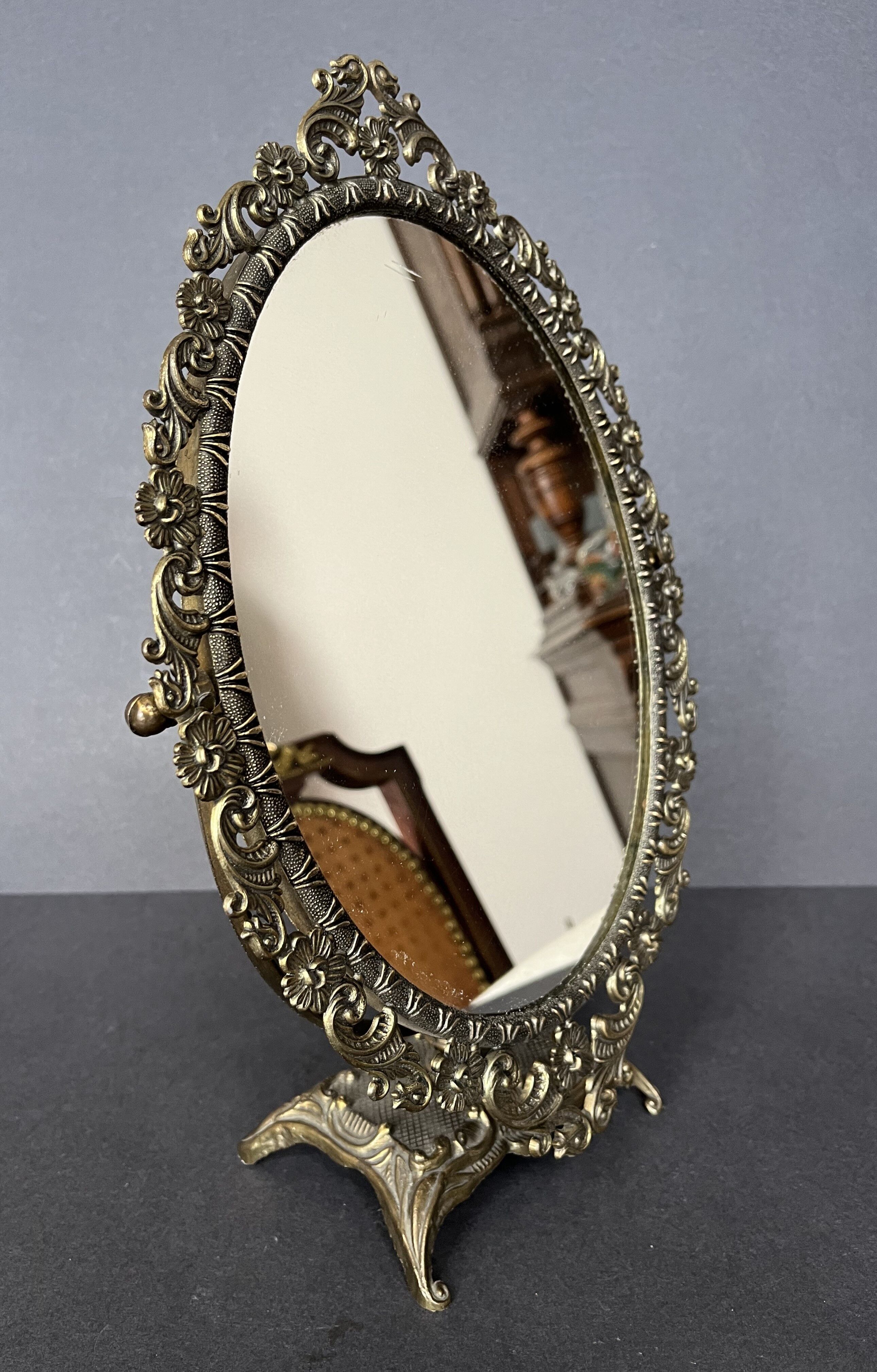 Bronze table mirror 22X34cm