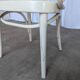 Vintage Thonet Style Dining Chair: White Beech Bentwood Cane Seat