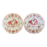 Moustiers decorative plate set of 2