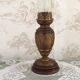 Lampe à poser en bronze et verre, Art Nouveau