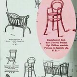 Thonet stamped high child chair