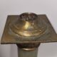 Napoleon III column candlestick in onyx and gilded bronze