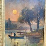 Paysage d’étang XIXEME siècle