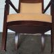Fauteuil style empire tissus ecru