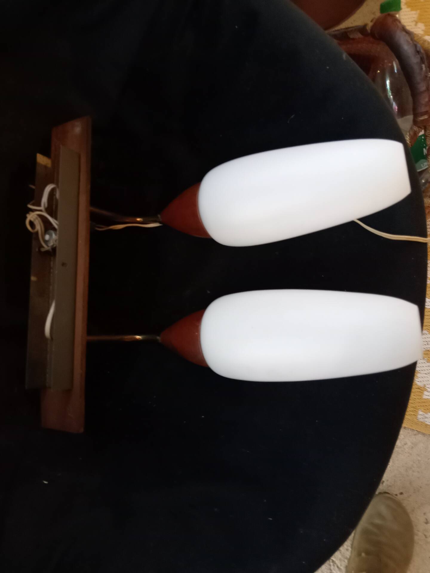 Opaline wall light from the 1960s.