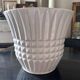 large white earthenware planter