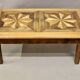110 cm Coffee Table with Antique Parquet Top