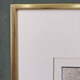 Lithographie suédoise moderne du milieu du siècle signée par Curt Hillfon (1/211) « Formes cinétiques »