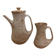 Ceramic teapot and milk jug set