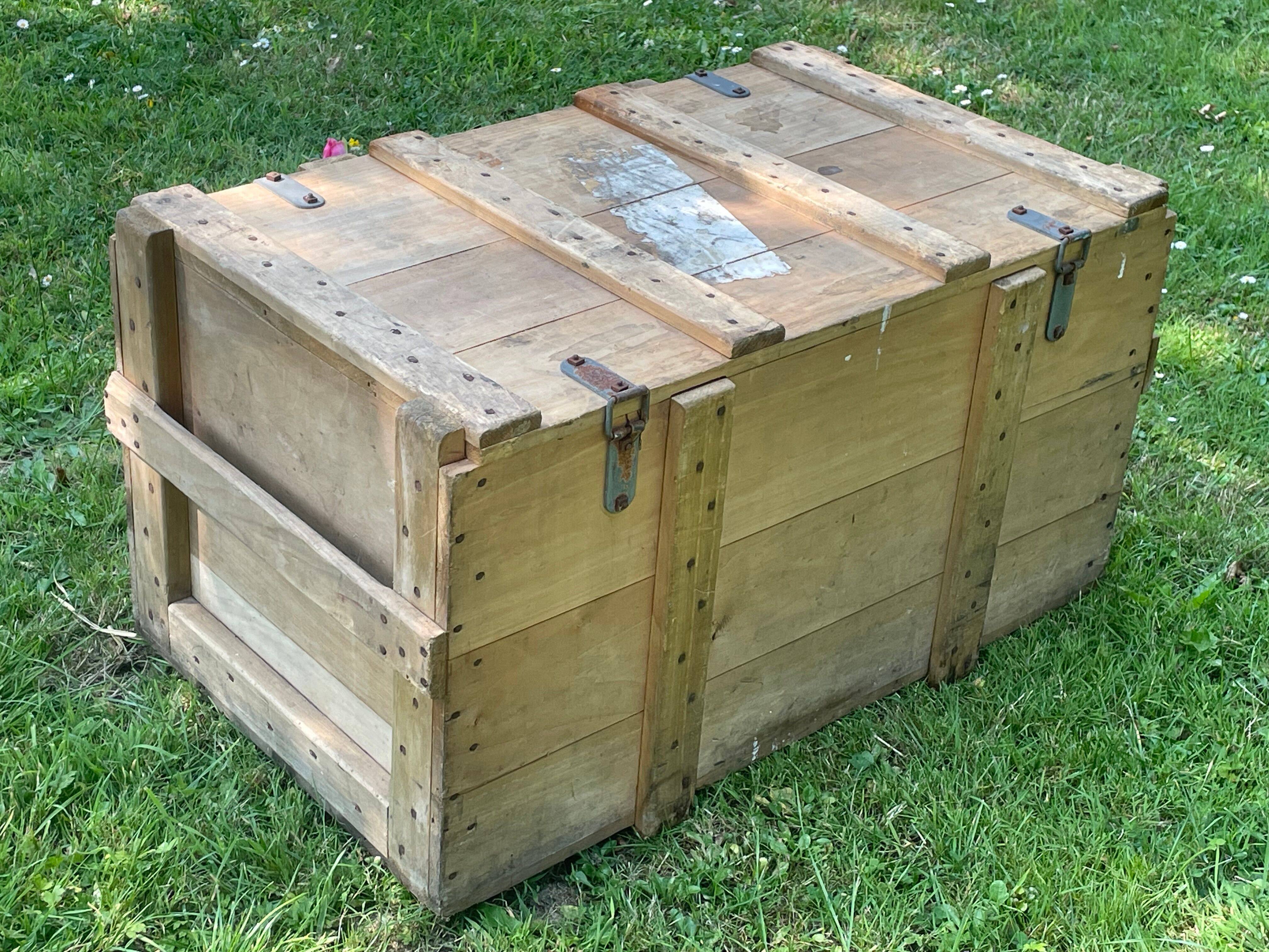 Trunk, natural wood box, very healthy