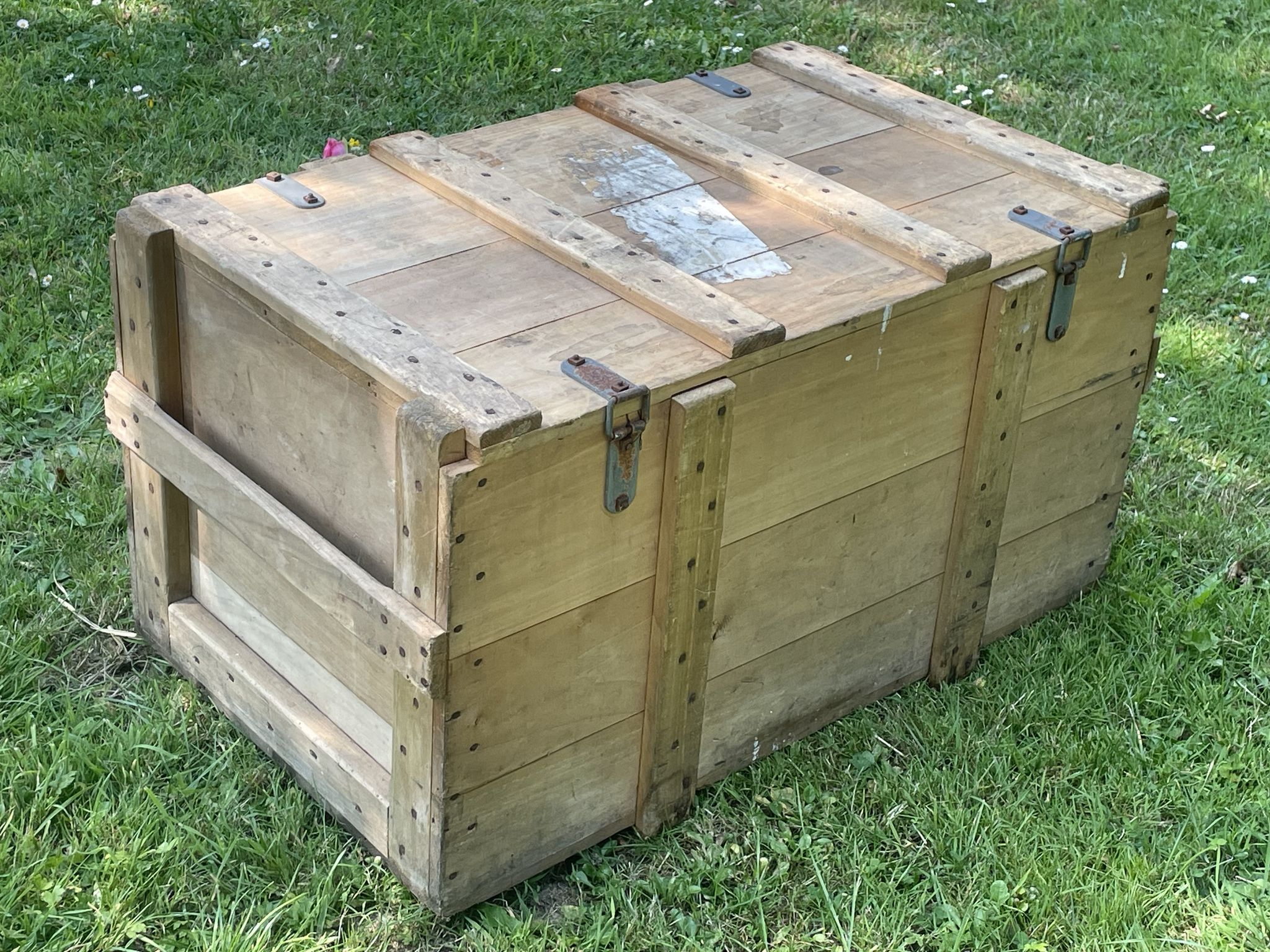 Trunk, natural wood box, very healthy