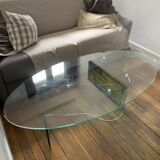 Roche Bobois glass coffee table