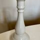 Neoclassical baluster candlestick in white porcelain 1960