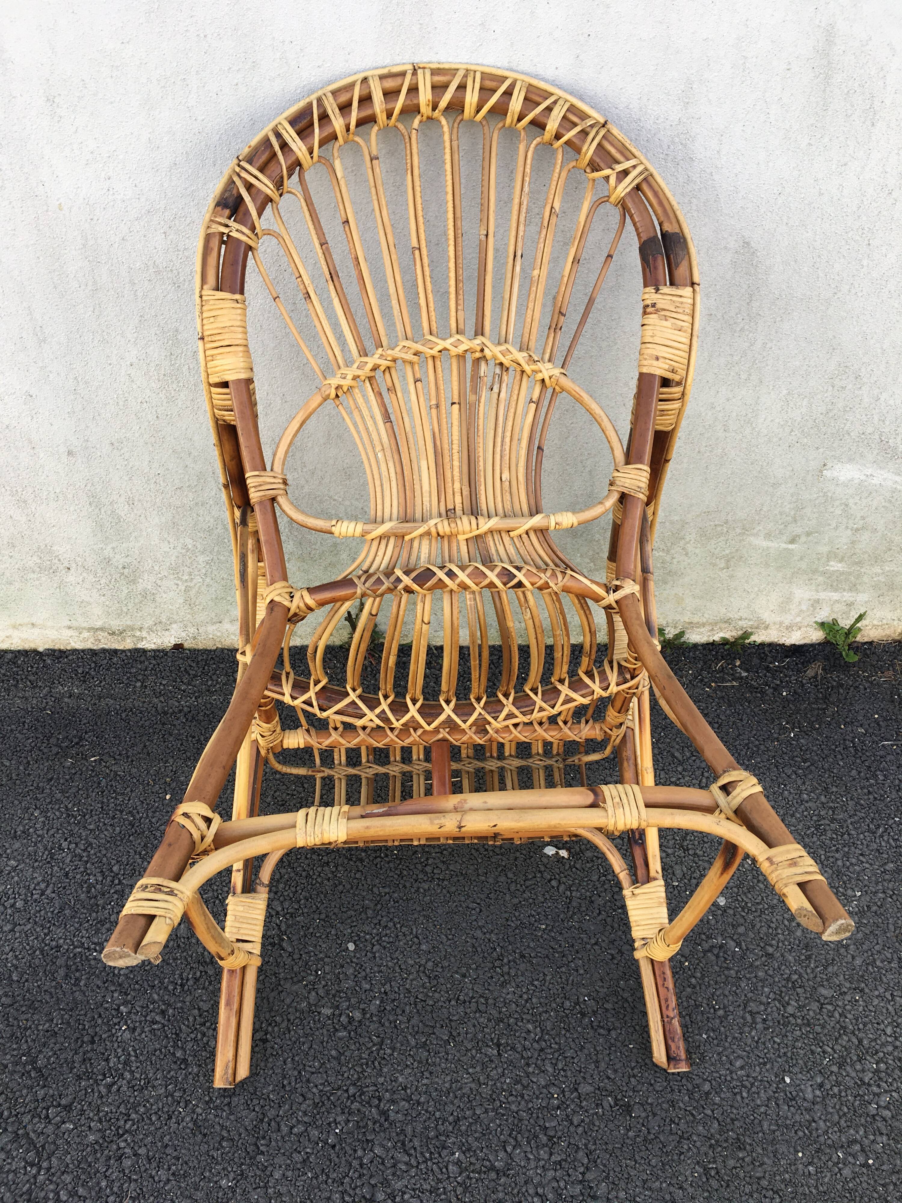 Vintage rattan chair