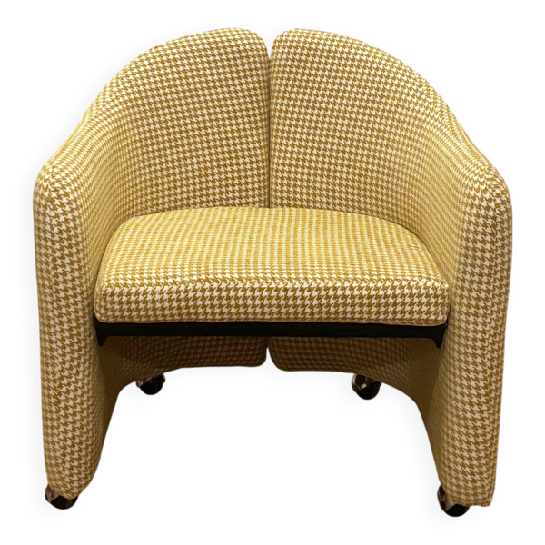 Fauteuil italien années 70, retapissé