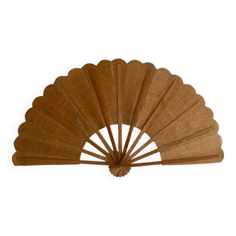 Giant bamboo and cane fan