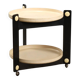 Vintage Guzzini kitchen dessert trolley, design by Luigi Massoni, Italy, 1970s.