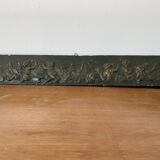 Bas Relief Ancien Chérubins Style Claude Michel Clodion Plâtre Vert