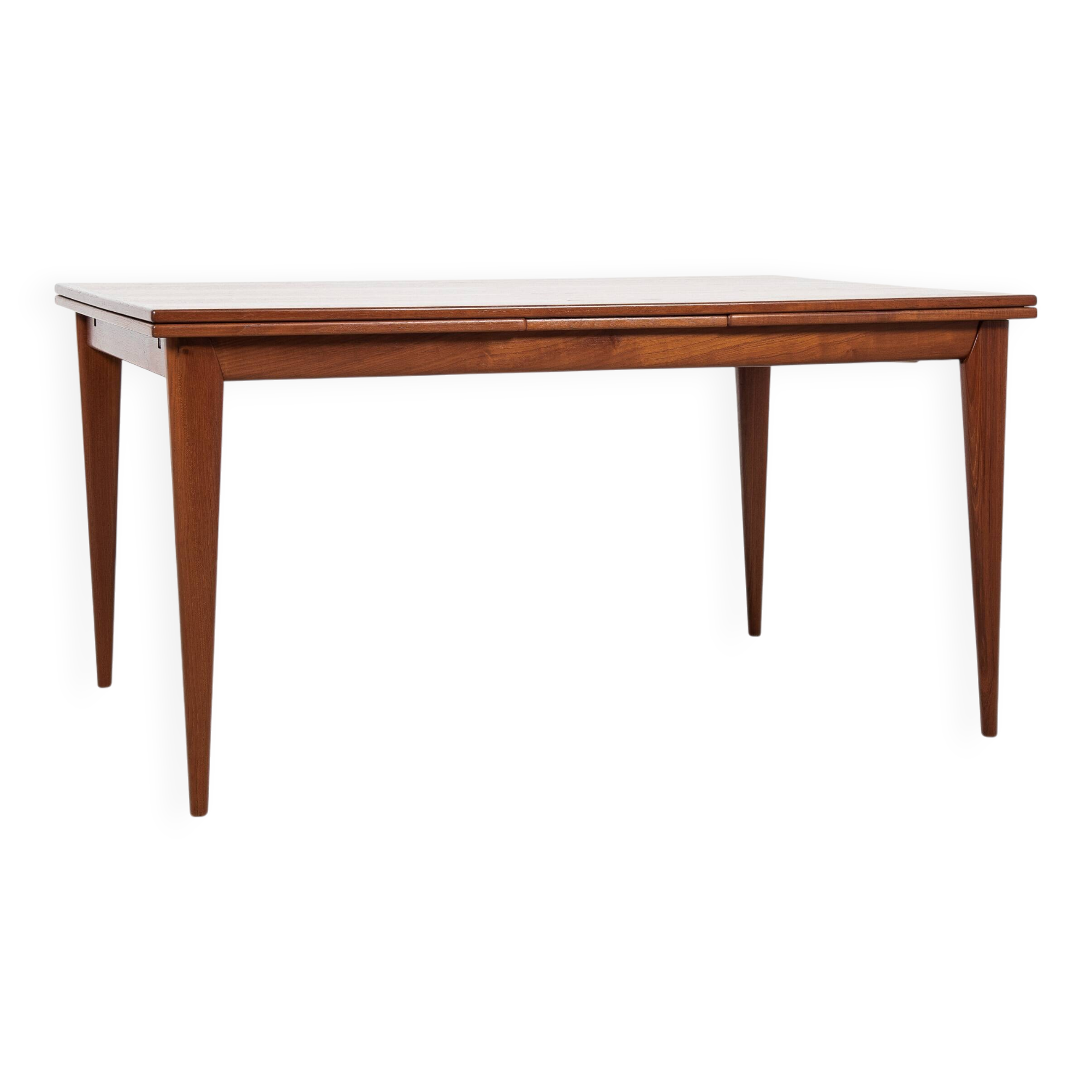Midcentury wider Danish dining table in teak by Niels Otto Møller 1960s