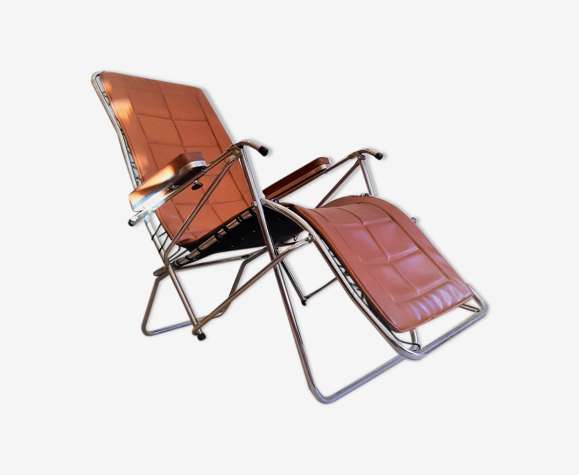 Chaise longue cuir vintage | Selency