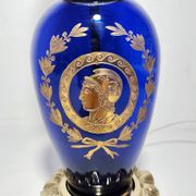 Lampe de table en verre. Espagne, années 1940.