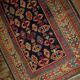 Old caucasian carpet gendje handmade 106cm x 222cm 1880s, 1b519