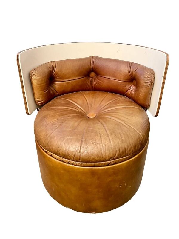 (seat only) coiffeuse vanity dilly dally - poltrona frau par luigi massoni