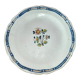 Old earthenware plate of the North XVIIIth Century with floral decoration