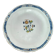 Old earthenware plate of the North XVIIIth Century with floral decoration