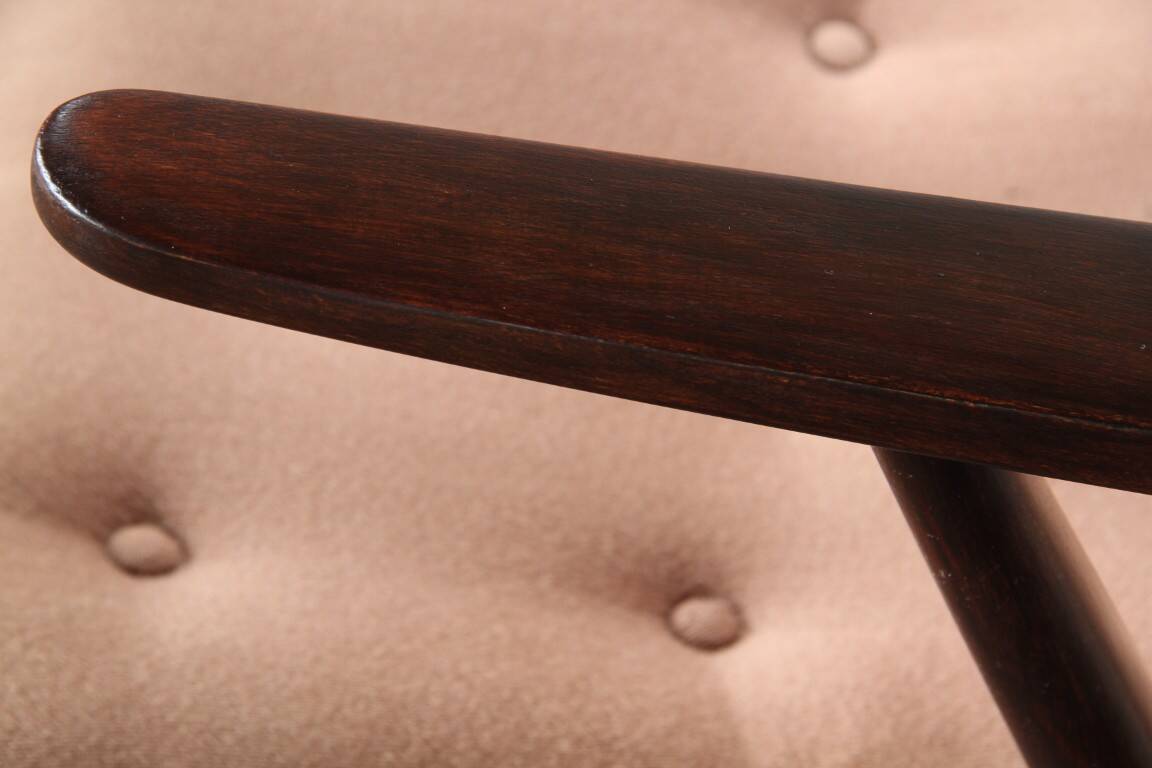 Vintage mid-century lounge chair Danish style of Arctander or Henry Schubell