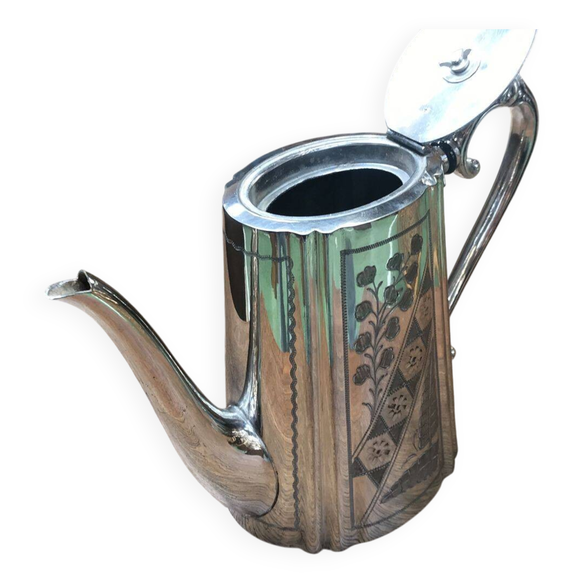 Silver-plated teapot