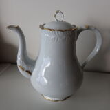 Théière Tharaud, porcelaine de Limoges, or fin