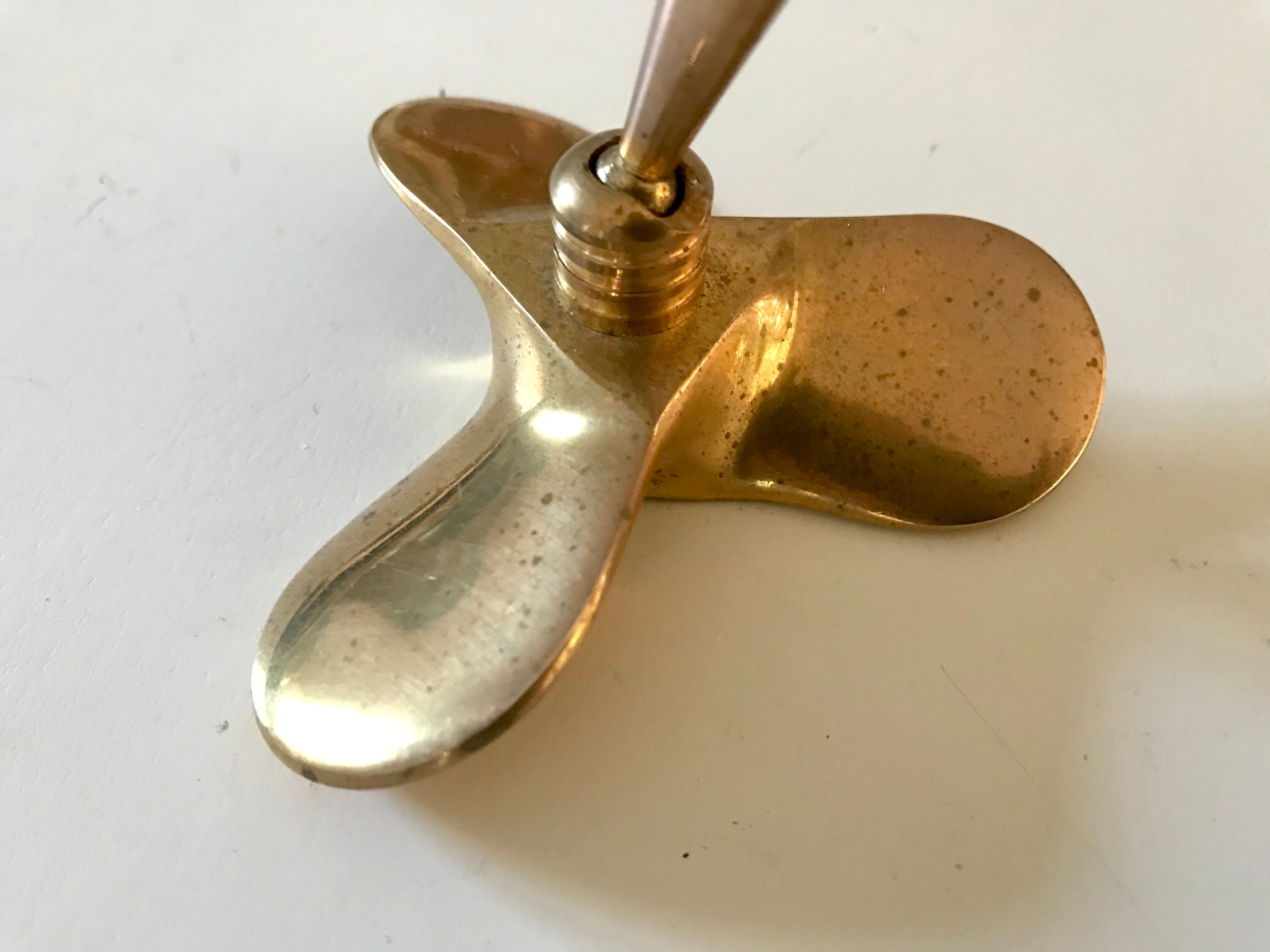 Porte stylo en laiton vintage