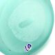 Gino Cenedese, Murano frosted glass aqua green vase, Cenedese, Murano Italy 1970s