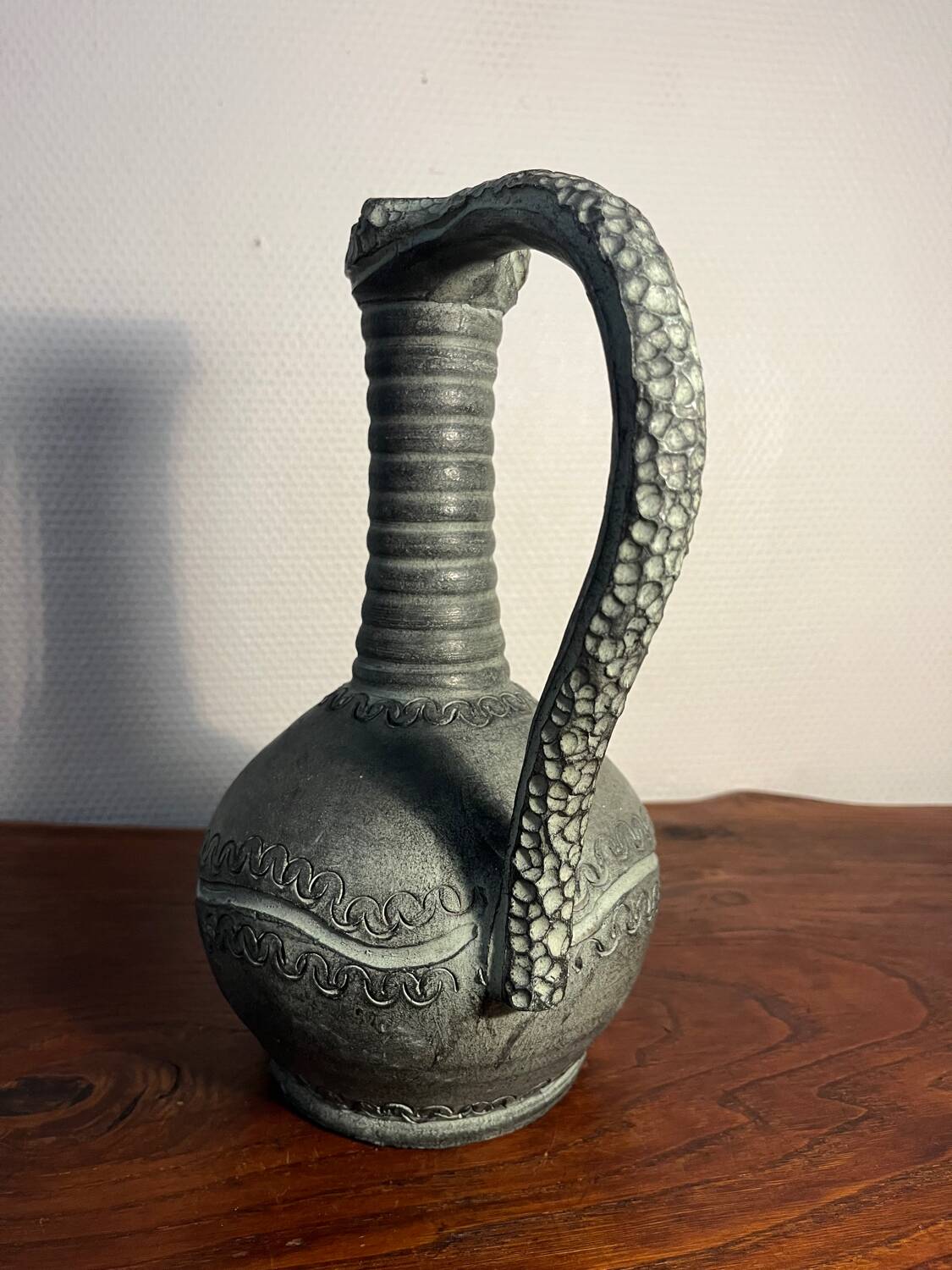 Partenon Spanish Ceramic Pitcher Vase