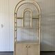Vintage large Bamboo and Rattan display cabinet, 1980’s