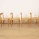 6 x dining chair | Bramin | H.W. Klein | Soaped oak | Restored