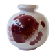 Ceramic vase by Jean and Robert Cloutier with fish decoration