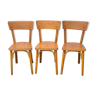 Set de 3 chaises "bistrot "Baumann