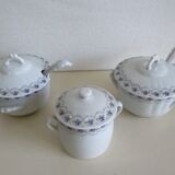 Sologne porcelain jam and sugar makers