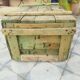 Old wooden chest - industrial decor....