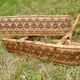 Chaise longue rotin et osier début 1900