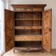 Antique Bressan wardrobe in carved wood