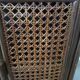 Retro-vintage-Low sideboard-library - cane-wood-rattan-1960s