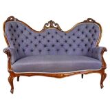 Rococo Revival Walnut Sofa, 1860
