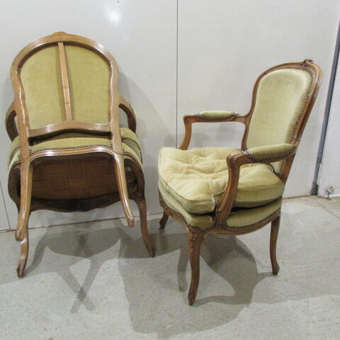 Pair of convertible armchairs, Louis XV style, Louis XV style