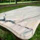 Louis XV style solid marble coffee table - Vintage Rococo