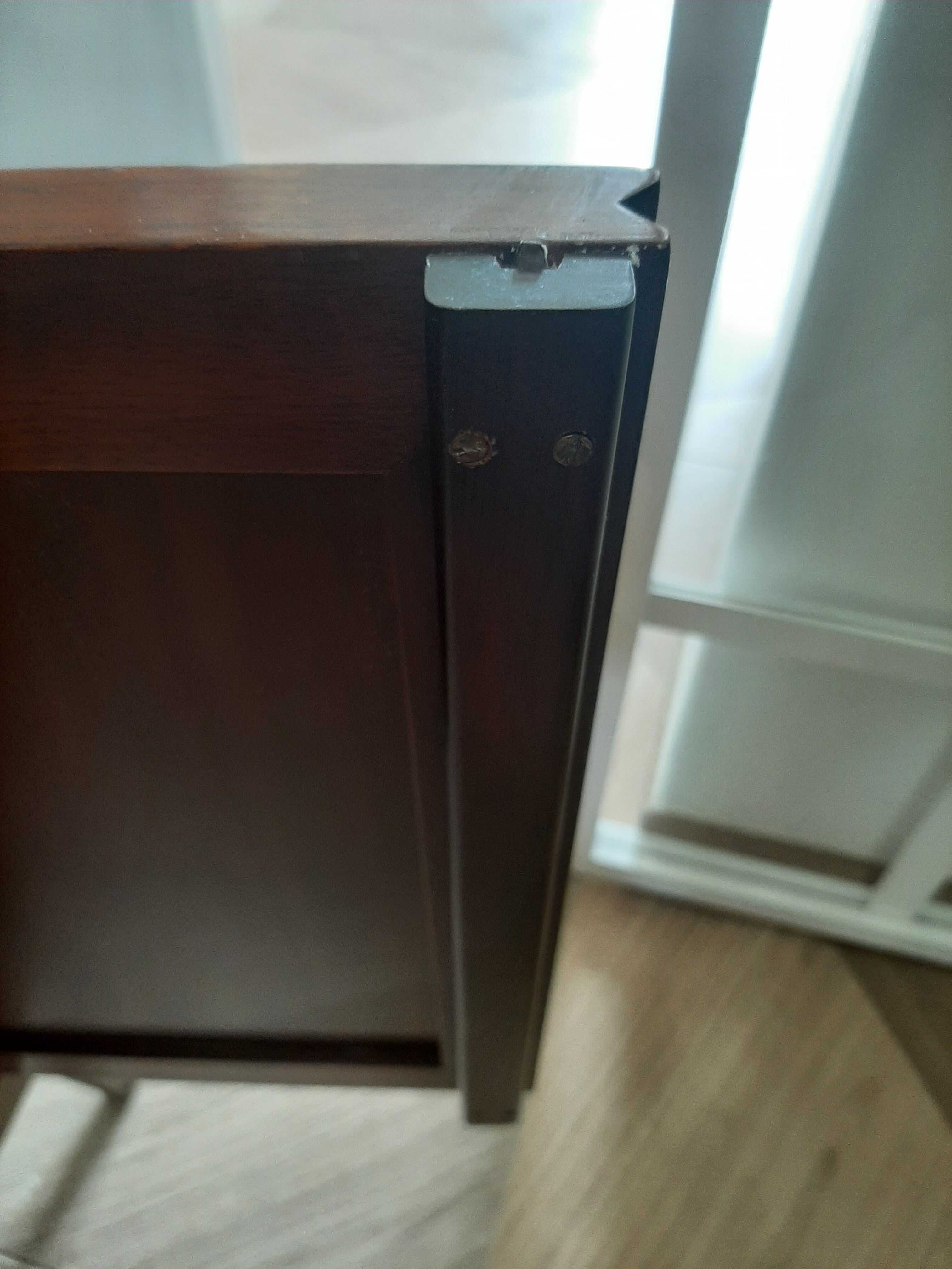 vintage - Small style chest of drawers - Louis XVI marble top with 1 drawer and 2 doors