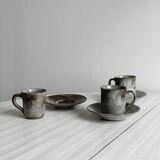 3 tasses anciennes grès, Chantal et Thierry Robert
