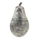 Large covered pear-shaped jar in Bohemian cut crystal